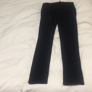 Slight Bell-Bottom black jeans.